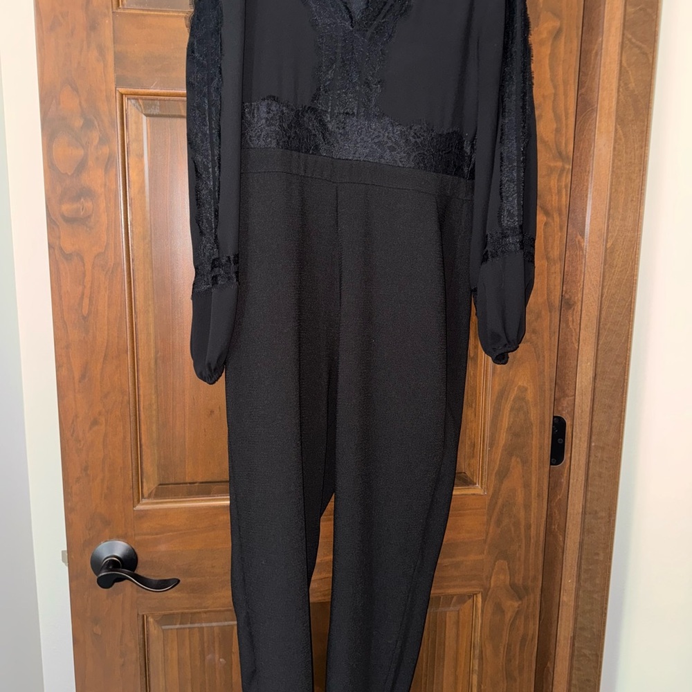 Express Black jumpsuit Garment with Zipper